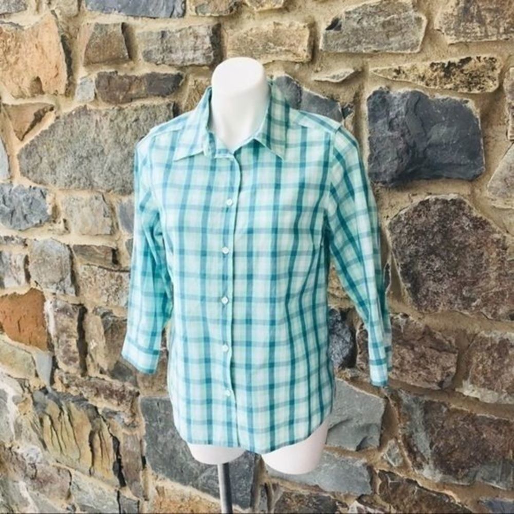 Pendleton button down blouse size M - Picture 4 of 8